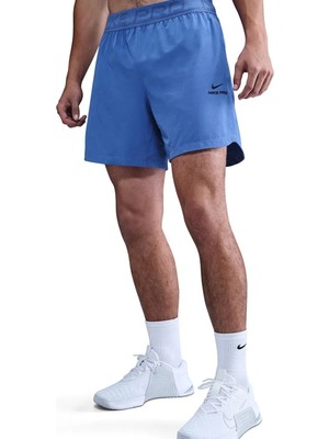 Nike Pro Dri Fit 6 Mens Training Short Blue Erkek Antreman Şortu Mavi