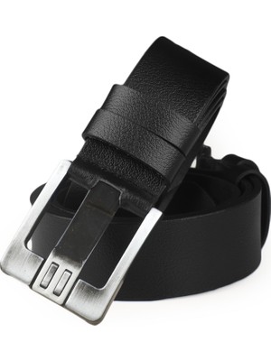 Rizzup Siyah %100 Hakiki Deri Kalın Dilli Spor Kemer | Kısaltılabilir | Günlük & Spor | Yerli Üretim 1801312