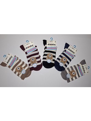 Dündar Ayıcıklı Çorap-6 Adet-4 Mevsim -Dikişsiz- Parfümlü (36-40 Beden )