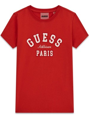 Guess Bg Store Kız Çocuk Kırmızı Tshirt
