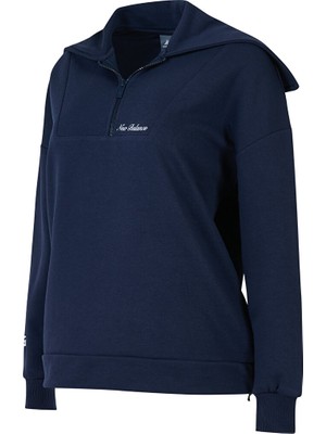 Nb New Balance WNC1609 Lacivert Kadın Sweatshirt