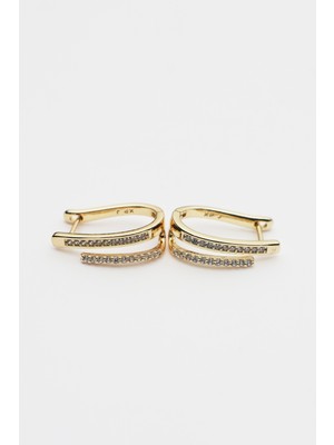 Sonche Taşlı Şans Küpesi 1100