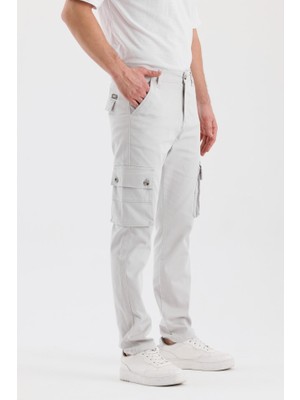 Rizzup Erkek Taş Rahat Kesim Gabardin Kargo Pantolon – Outdoor Stil Cepli Model Spor Pantolon 2505245