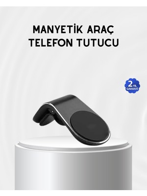 Renklime Araç Içi Manyetik Telefon Tutucu Güçlü Klipsli ve 360 Derece Ayarlanabilir