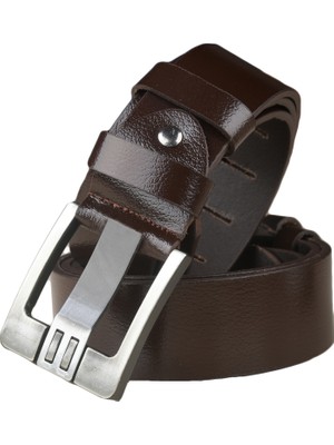 Rizzup Kahve %100 Hakiki Deri Kalın Dilli Spor Kemer | Kısaltılabilir | Günlük & Spor | Yerli Üretim 1801312