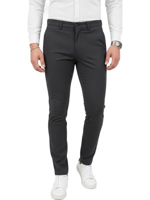 Rizzup Erkek Füme Modern Fit Likralı Kumaş Pantolon Günlük & Ofis Kullanımı 2602020