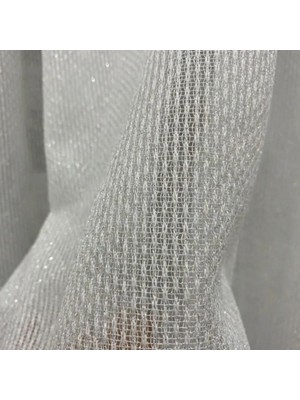 İnci Life Home 4001 Ağır Gramajlu Şeritli Tül Perde 1/2,5 Orta Pile (Ekru)