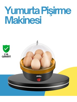 Renklime 7 Yumurta Kapasiteli Yumurta Pişirme Makinesi Rafadan Orta ve Katı