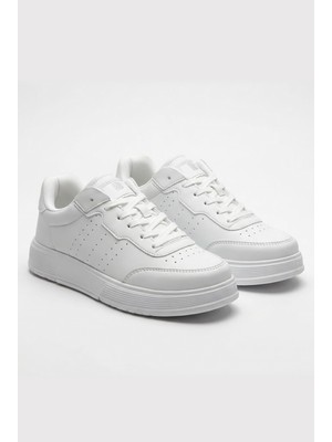 Letao Unisex Beyaz Sneaker Günlük Rahat Hafif Taban Ayakkabı