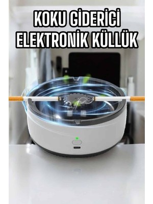 Renklime Küllük Duman Giderici Temizlenebilir Elektronik Pilli