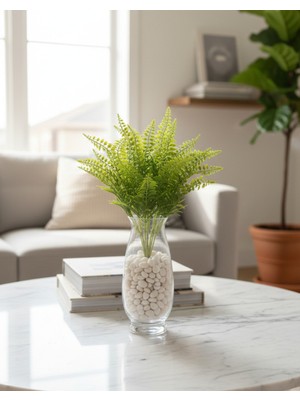 Yasima Yapay Yeşil Aranjmanlı Eğrelti Otu Yeşillik Bitki Ev Dekorasyon Önerisi