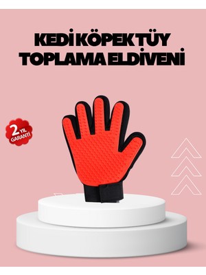 Renklime Evcil Hayvanlar Için Tüy Dökülme Önleyici Eldiven – Masaj ve Temizlik Için Yumuşak Silikon Uçlu