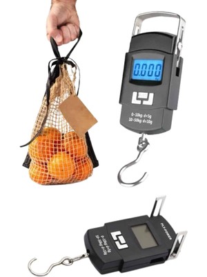 Renklime Profesyonel El Terazisi El Kantarı 50 kg Dijital Göstergeli Tartı