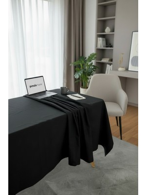 Pimula Home Nora Ketensi Dokulu Leke Tutmaz Masa Örtüsü Düz Renk