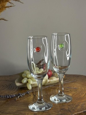 Datatek Şampanya Kadehi Gülen Yüz Figürlü 2'li