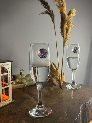 Datatek Şampanya Kadehi Ağaç Figürlü 2'li