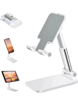 Renklime Taşınabilir Masaüstü Telefon Tutucu Ayarlanabilir Yükseklik