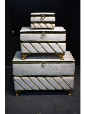 Huzur Çeyiz Alt Çapraz Model 3'lü Çeyiz Sandığı