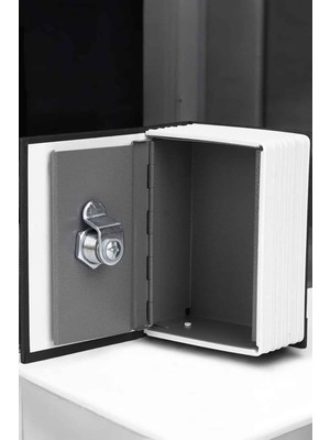 Renklime Gizli Kasa Kitap Görünümlü Anahtarlı Çelik Mini Kasa