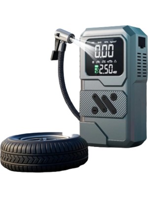 Renklime Taşınabilir Araç Akü Takviye ve Hava Kompresörü Powerbank Özellikli