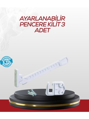 Renklime Içe Açılan Camlar Için Emniyet Kilidi Seti 3’lü