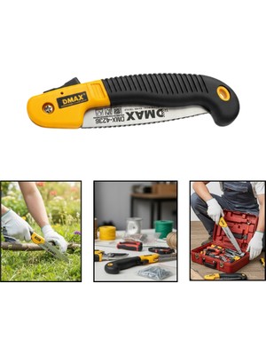 Renklime Katlanabilir Budama Testeresi Ergonomik Tutuşlu Keskin Bıçak