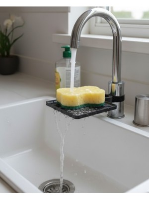 Datatek Mutfak Musluk Üstü Sünger Tutucu Tezgah Düzenleyici Organizer