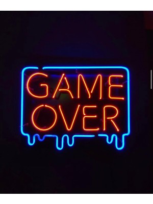 Neonled Game Over Neon LED Dekoratif Aydınlatma (64X49 Cm)
