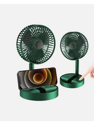 Renklime Katlanabilir Şarjlı Mini Fan 3 Kademeli Hız Ayarlı Taşınabilir