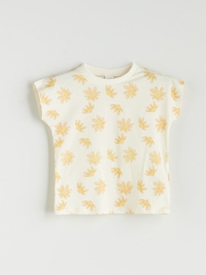 Lc Waikiki Yeni Sezon Çiçekli Kız Bebek Tişört ve Şort 2'li