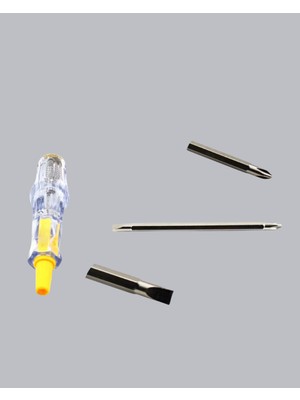 Renklime Elektrik Test Kalemi Neon Işıklı Nikel Kaplama 110-220V Dirençli