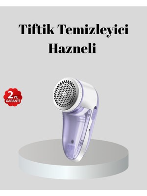 Renklime Şarjlı Tiftik Temizleyici – Çıkarılabilir Hazneli, Anti-Statik Fırçalı, USB Şarjlı