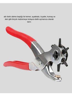 Renklime Çok Fonksiyonlu Delik Açma Pensesi 2mm–4.5mm Ayarlı Metal Gövdeli