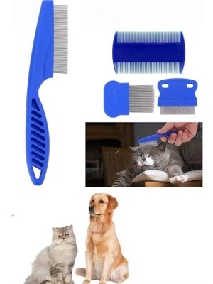 Renklime Tüy Fırçası Bit Tarağı Seti Evcil Hayvan Tüy Toplayıcı Bit Pire Önleyici Tarak