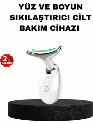 Renklime Ems Mikro Akım Yüz ve Boyun Sıkılaştırıcı Cihaz 7000 Vpm Titreşim Isı Terapili