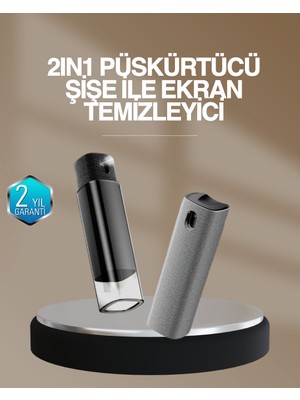 Renklime Ekran Temizleyici Sis ve Mikrofiber Bez Anti Statik Yağ Çözücü Set