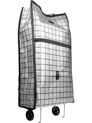 Datatek Sağlam Gövdeli Sessiz Tekerlekli Pazar ve Market Çantası