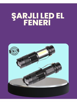 Renklime Suya Dayanıklı 4 Modlu Mini LED El Feneri
