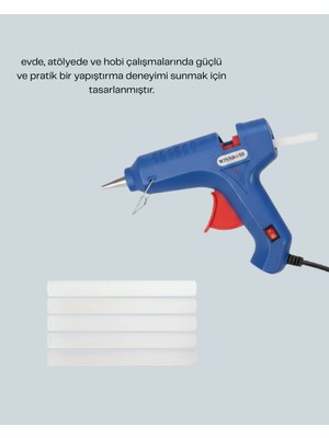 Datatek 5 Silikon Hediyeli 40W Silikon Tabancası Ev ve Hobi Kullanımı