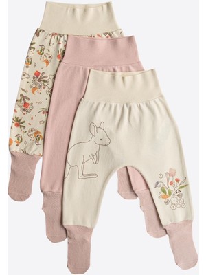 Kitikate Organik Happy Koala 3'lü Çoraptolon Pembe