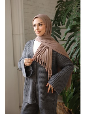 İmaj Butik Vizon Helen Önü Süngerli Pratik Piliseli Şal