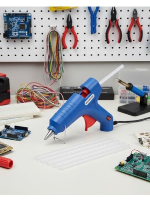 Renklime Güçlü Yapıştırma Için 80 W Silikon Tabancası 11 mm Uyumlu 5 Adet Silikon