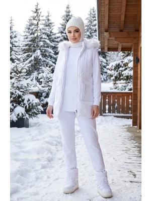 Şişme Yelekli Üçlü Takım 70030-01 Beyaz