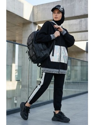 Kapüşonlu Fermuarlı Ikili Takım 70078-01 Lacivert