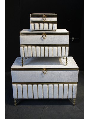 Huzur Çeyiz Alt Dilimli Model 3'lü Çeyiz Sandığı