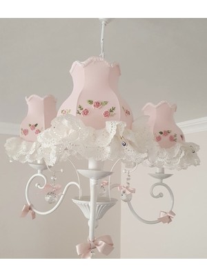 Lulu Avizem Patentli Elde Yıkanabilir Başlık 3 Kollu Döküm Bebek Çocuk Genç Avize