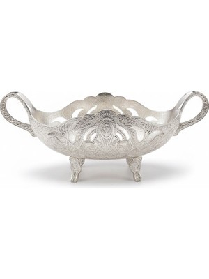 Osena Desenli Ayaklı Gondol Gümüş