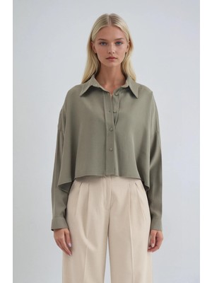 Lijuri Basic Crop Gömlek   3502