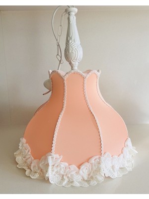 Lulu Avizem Patentli Elde Yıkanabilir Başlık Somon Tekli Avize Çocuk Bebek Genç Odası Yatak Odası