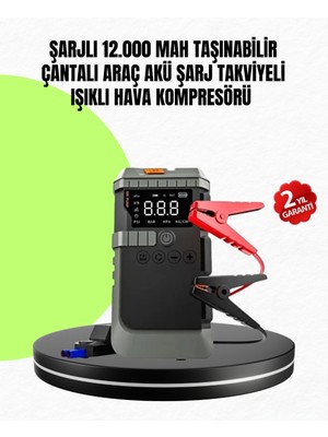 Renklime 4’ü 1 Arada Powerbank Özellikli Araç Akü Şarj Takviye Cihazı